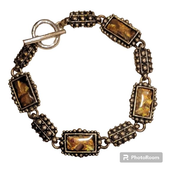 Bundled Lot of 5 Vintage Costume Jewelry Sparkly Gemstone Bracelets - Picture 5 of 8